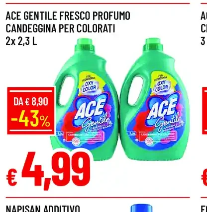 Ace Gentile Fresco Profumo Candeggina per Colorati