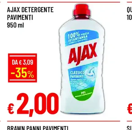Ajax detergente pavimenti