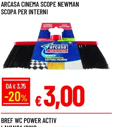 Arcasa Cinema Scope scopa per interni