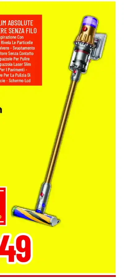 Dyson V12 Slim Absolute aspirapolvere senza filo