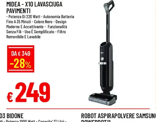 Midea X10 lavascuga pavimenti