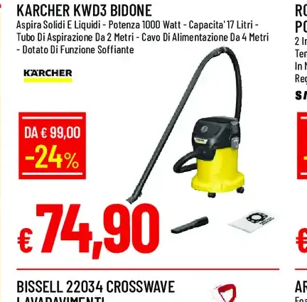 Karcher KWD3 bidone