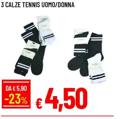 Calze tennis uomo/donna