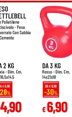 Peso kettlebell 2 kg