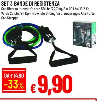 Set 3 bande di resistenza