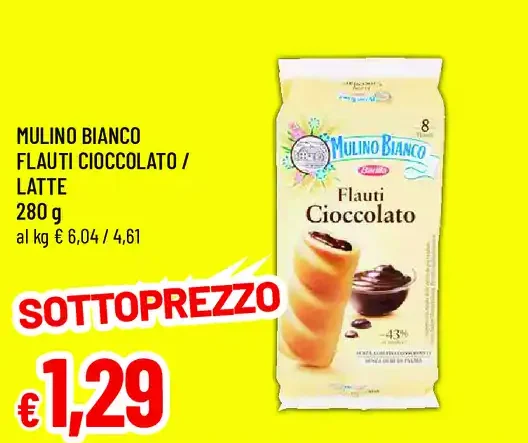 Mulino Bianco Flauti Cioccolato Latte
