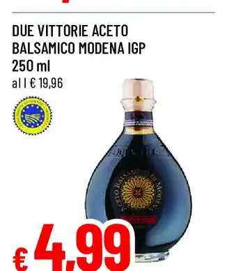 Due Vittorie aceto balsamico Modena IGP