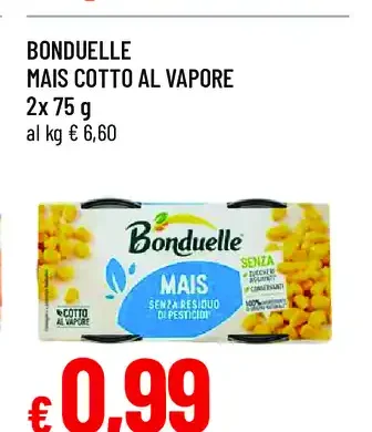 Bonduelle mais cotto al vapore