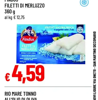Findus filetti di merluzzo