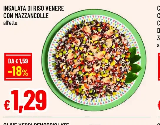 Insalata di riso venere con mazzancolle
