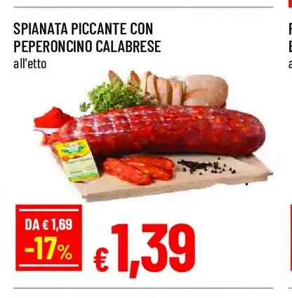 Spianata piccante con peperoncino calabrese