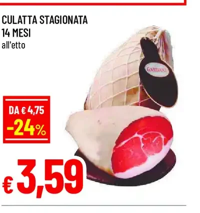 Culatta stagionata 14 mesi