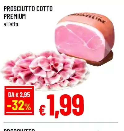 Prosciutto cotto premium