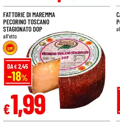 Fattorie di Maremma pecorino toscano stagionato DOP