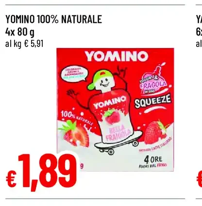 Yomino 100% naturale