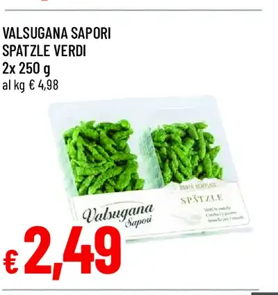 Valsugana sapori spatzle verdi
