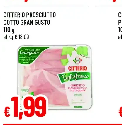 Citterio prosciutto cotto Gran Gusto