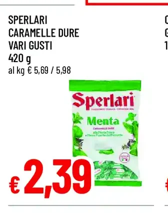 Sperlàri Caramelle Dure Vari Gusti
