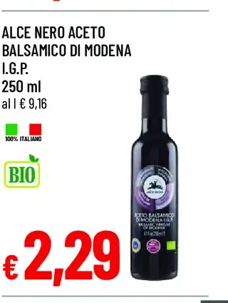 Alce Nero Aceto Balsamico di Modena I.G.P.