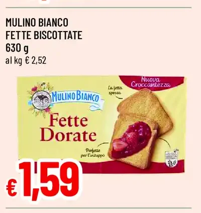 Mulino Bianco Fette Biscottate