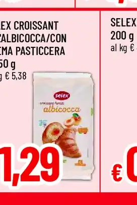 Selex Croissant all'Albicocca con Crema Pasticcera