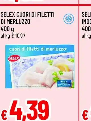 Selex Cuori di Filetti di Merluzzo