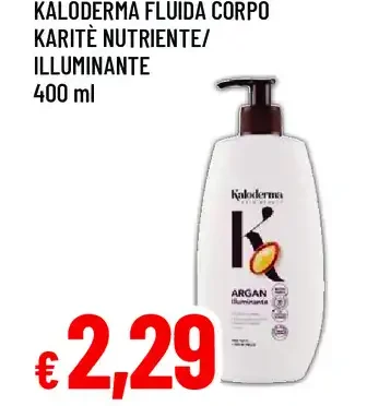 Kaloderma fluida corpo karité nutriente/illuminante
