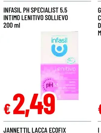 Infasil PH Specialist 5.5 intimo lenitivo sollievo