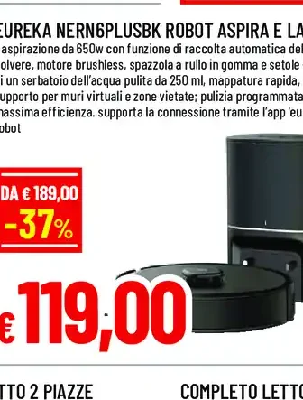 Eureka NR96PLS robot aspira e lava