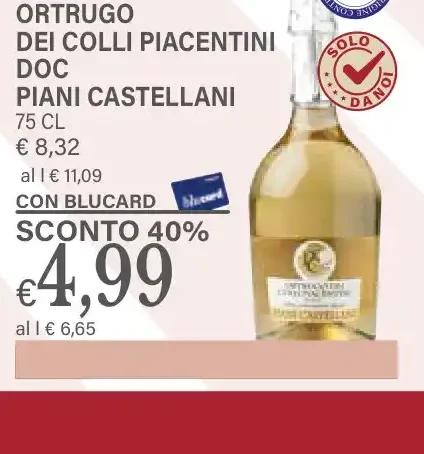 Spumante Ortrugo dei Colli Piacentini DOC Piani Castellani
