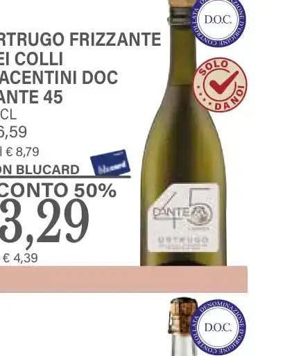 Ortrugo Frizzante dei Colli Piacentini DOC Dante 45