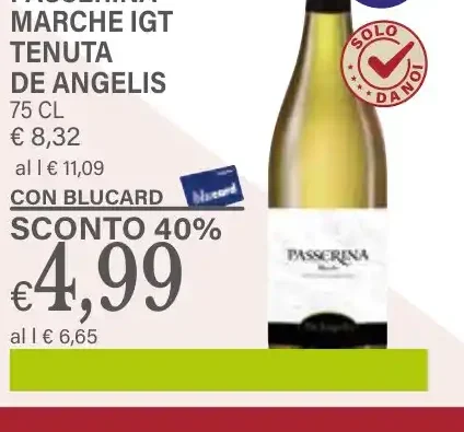 Passerina Marche IGT Tenuta De Angelis