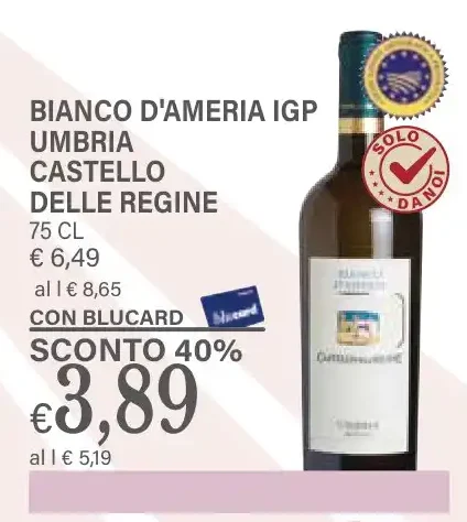 Bianco d'Ameria IGP Umbria Castello delle Regine