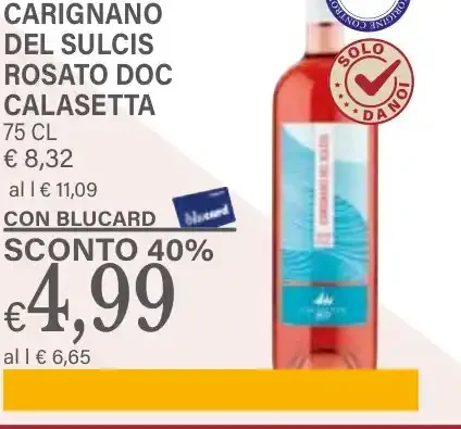Carignano del Sulcis Rosato DOC Calasetta