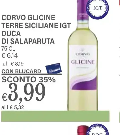 Corvo Glicine Terre Siciliane IGT Duca di Salaparuta