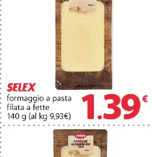 formaggio a pasta filata a fette