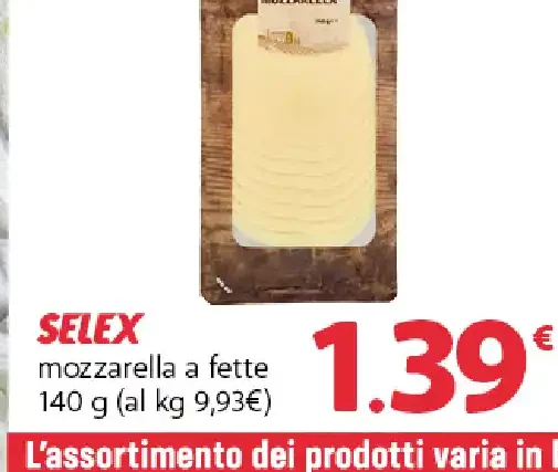 mozzarella a fette