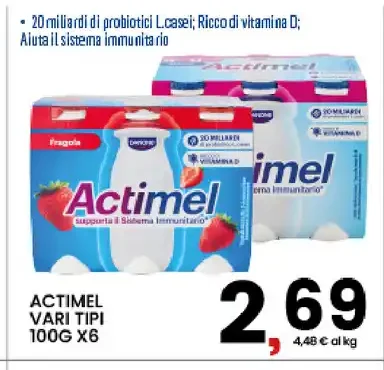 Actimel vari tipi