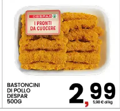 Bastoncini di pollo Despar