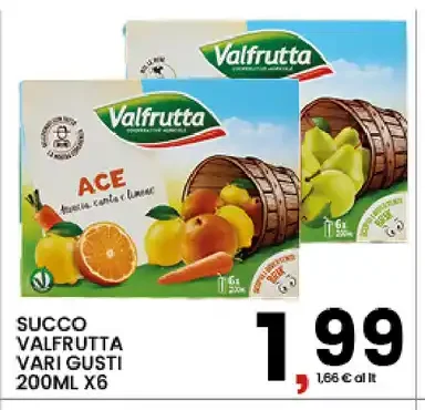 Succo Valfrutta vari gusti