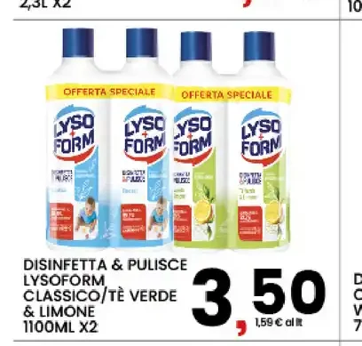 Disinfettante e pulisce LysOform