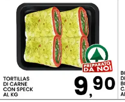 Tortillas di carne con speck
