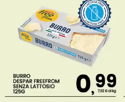 Burro senza lattosio