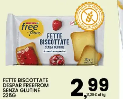 Fette biscottate senza glutine