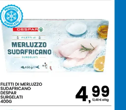 Filetti di merluzzo sudafricano Despar surgelati