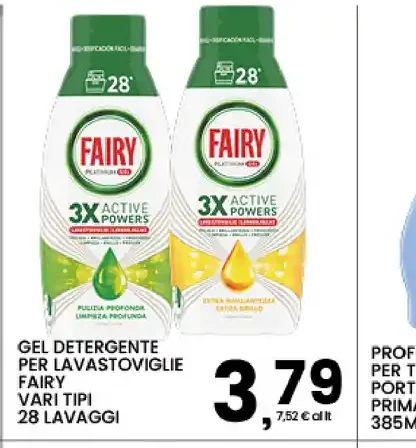 Gel detergente per lavastoviglie Fairy
