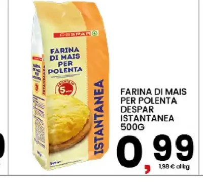 Farina di mais per polenta istantanea