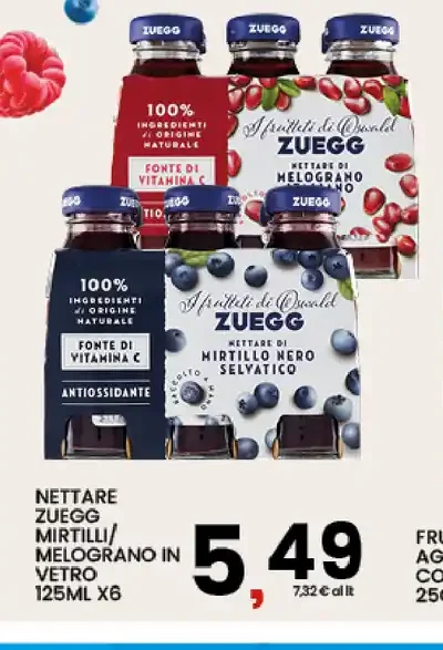Nettare Zuegg mirtilli melograno