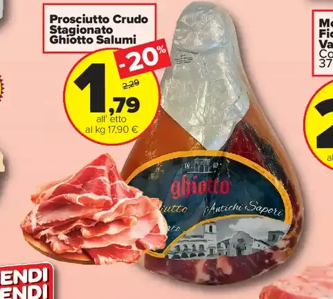 Prosciutto crudo stagionato