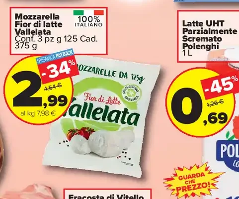 Mozzarella fiordilatte Vallelata